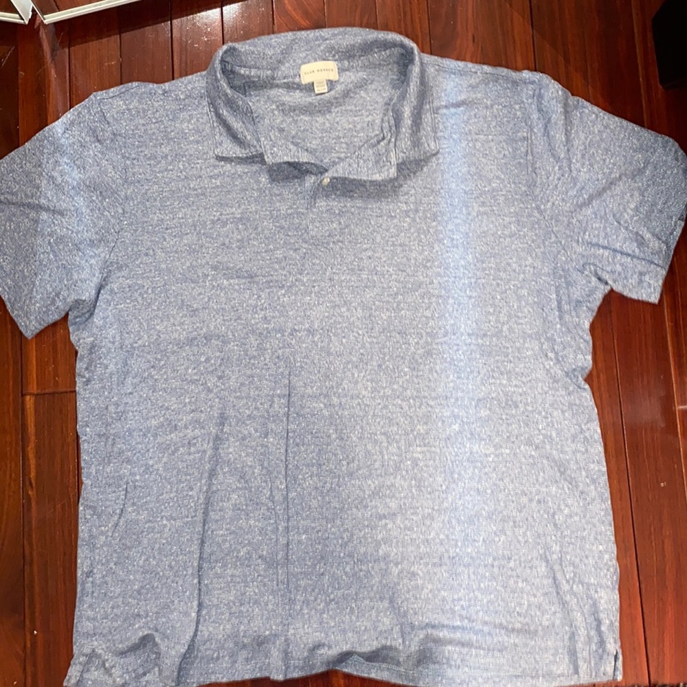 Club Monaco light blue collared casual shirt.